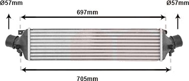 Intercooler VAN WEZEL 01004118