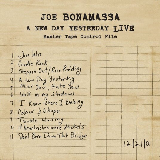 Joe Bonamassa  A New Day Yesterday Live  CD