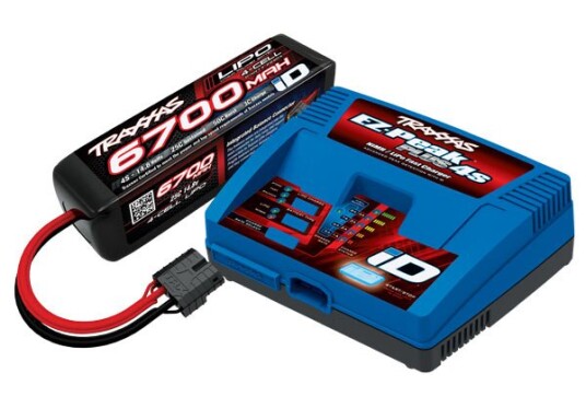 Traxxas 2998 Charger EZ Peak Plus 8A and 4S 14,8v Li-Po 6700mAh