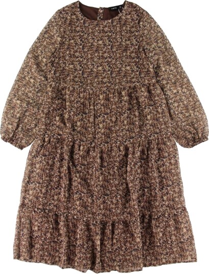 LMTD Kjole   NlfJinet   Chestnut m. Blomster   LMTD   12 år 152   Kjole   Brun