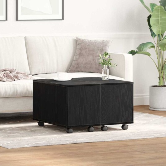 Kaffebord svart eik 60x60x38 cm laget av tre Kaffebord svart eik 60x60x38 cm laget av tre