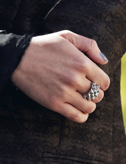 Edblad Peak Ring - Silver - L/18.5MM Edblad Peak Ring - Silver - L/18.5MM