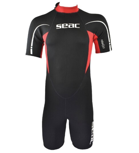 SEAC våtdrakt til menn Relax Short 2.2 MM Svart/rød SEAC våtdrakt til menn Relax Short 2.2 MM Svart/rød