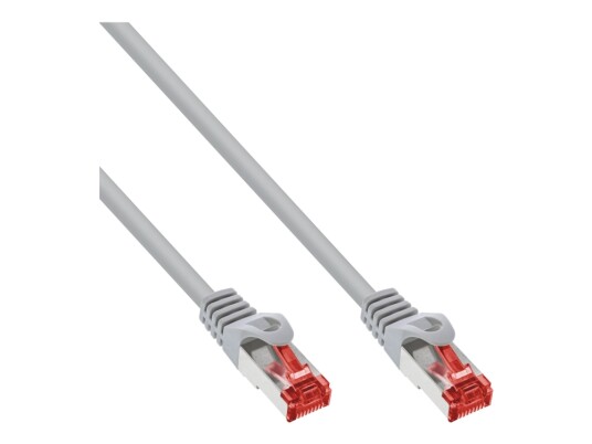 Inline Koblingskabel Rj 45 Hann Til Rj 45 Hann 1.2 M 6.1 Mm S/Ftp Pimf Cat 6 Cm Formstøpt Uten Hindringer Grå S 76412U