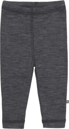 Smallstuff Leggings prematur, merinoull, Dark grey drop needle (48)