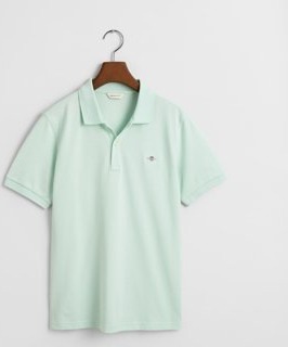 Gant Piquéskjorte med logo til ungdom FADED MINT 176 Gant Piquéskjorte med logo til ungdom FADED MINT 176