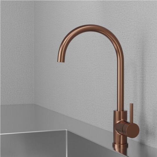 Scandtap Steel Curve Kjokkenarmatur Amber Nei