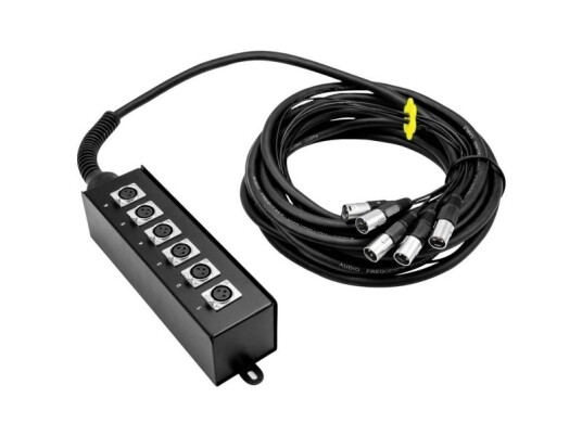 Omnitronic Mus 610 Stagebox 10 M Antal Indgange:6 X Antal Udgange:6 X