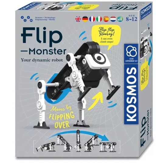 Kosmos Flip Monster Interaktiv Robot for Barn - Bygg Dine Egne Morsomme Figurer