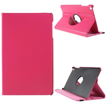 Samsung Galaxy Tab A 10.1 (2019) Roterende Folio etui Varm Rosa