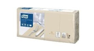 Serviet Tork 33X33 Cm 2-Lag 1/8-Fold Natur,10 Pk X 200 Stk