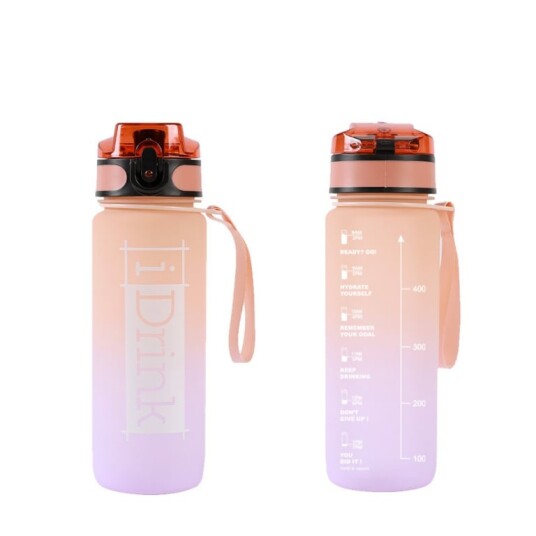 I Drink Tritan Bottle 750 ml. orange and lilac ID2124