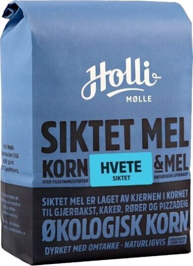 Holli Mølle hvete siktet 1 kg Holli Mølle hvete siktet 1 kg