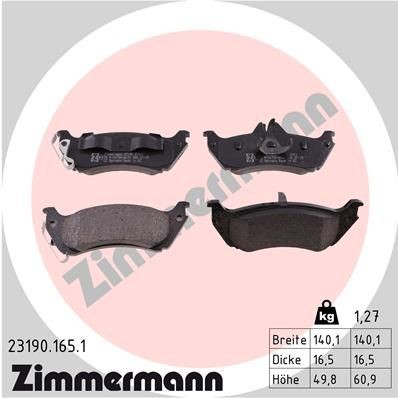 Bremseklosser ZIMMERMANN 23190.165.1