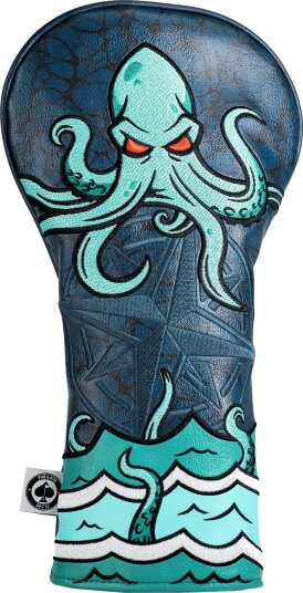 Pins & Aces Driver Headcover Headcover Kraken