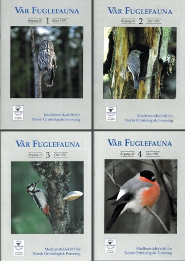 Norsk Ornitologisk Forening Vår Fuglefauna   1997  hele årgang 200