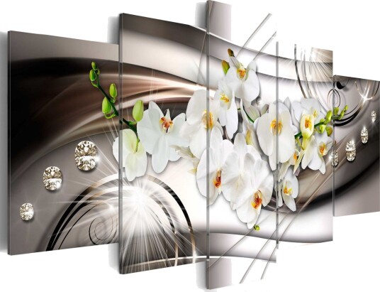 Bilde Orchid With Diamonds 100x50 Artgeist sp. z o. o.