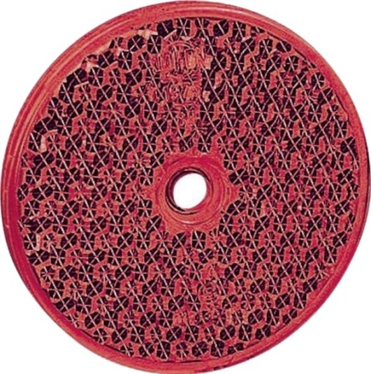 Secorüt Reflektor Rød Ø 60 Mm