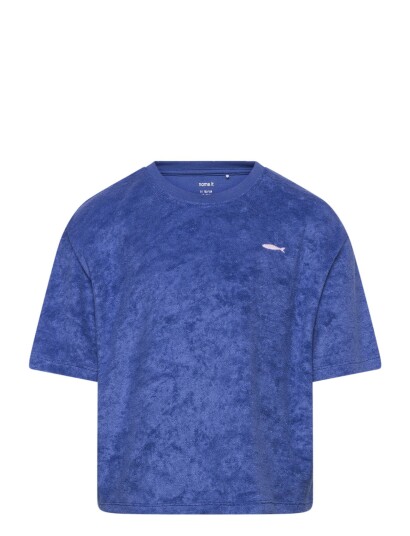 name it Nkfhildimar Terry Ss Rlx Sh Top - Blue - 146-152 name it Nkfhildimar Terry Ss Rlx Sh Top - Blue - 146-152