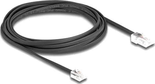 Delock Telefonkabel Rj 45 Hann Til Rj 11 Hann 3 M Svart