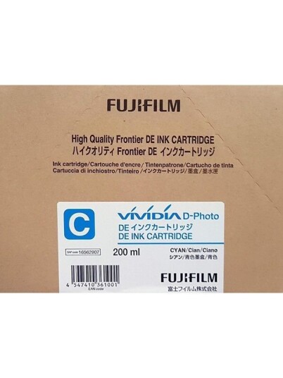 Fujifilm DE Ink Cartridge 200 ml cyan - Blekkpatron Blå Fujifilm DE Ink Cartridge 200 ml cyan - Blekkpatron Blå