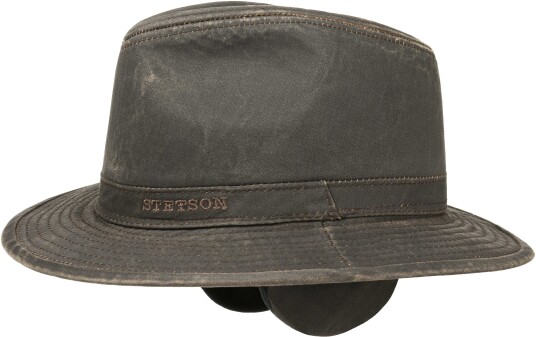 Stetson Cotton Traveller With Ear Flaps Brown XL