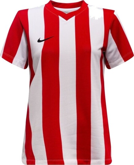 Nike Spillerdrakt Dri FIT Striped Division V   Hvit/Rød/Svart Kvinner størrelse Medium