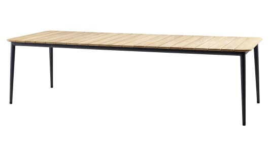Cane-line Core spisebord Grå/teak 274 x 100 cm Grå