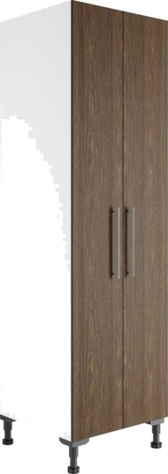 Alterna NEA Vaskerom: Høyskap med Rengjøringsinnredning B40 60cm Valnøtt / 60cm Alterna NEA Vaskerom: Høyskap med Rengjøringsinnredning B40 60cm Valnøtt / 60cm