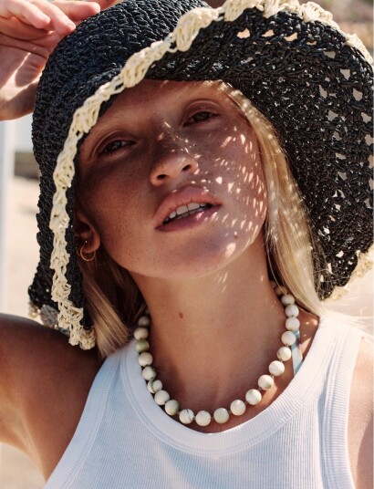 Becksöndergaard Connie Straw Hat Black XS/S