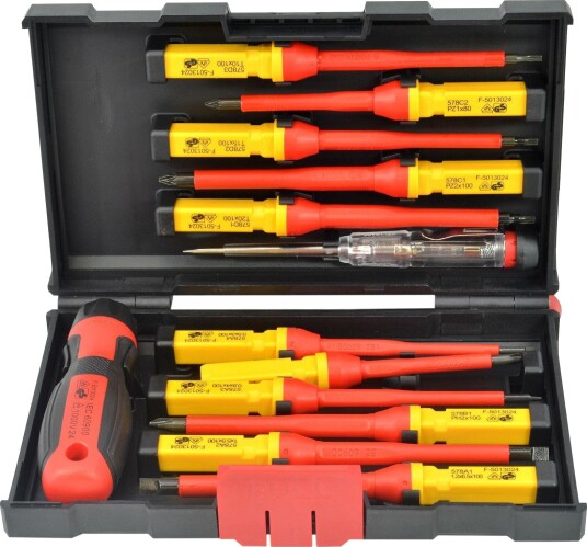 Awtools Skrutrekkersett Vde 1000v 13 Deler