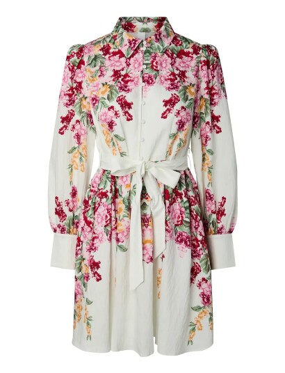 YAS Yasrosie Ls Dress S. Ex White 42