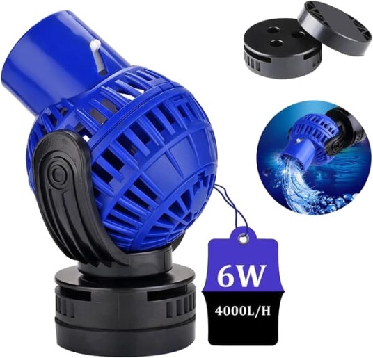 Bølgestrømpumpe 4000L/H 6Watt Bølgestrømpumpe Bryggepumpe for Akvarium 60~8
