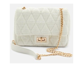 BUBBLEROOM Blair Tweed Bag Offwhite One size