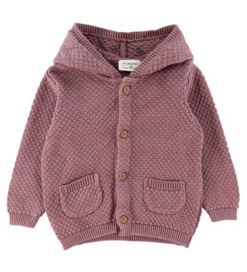 Fixoni Knit Cardigan Ls - Burgundy - 62 Fixoni Knit Cardigan Ls - Burgundy - 62