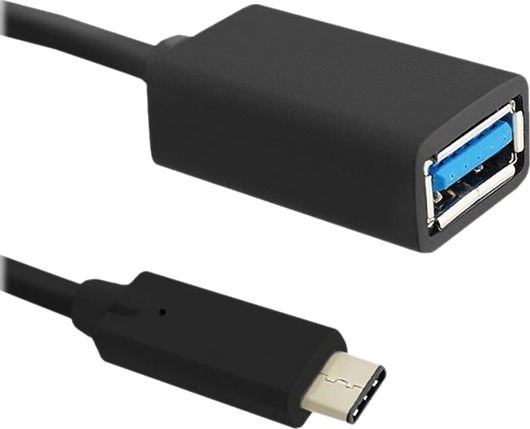 Qoltec   Usb Adapter   Usb C Hann Til Usb Type A Hunn   Usb 3.1   25 Cm