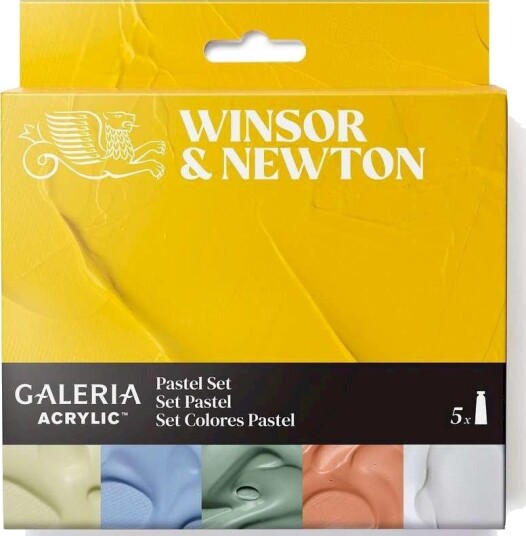 Winsor & Newton Galeria Akrylmaling Sett 5x60ml Pastellfarger