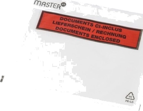 Følgeseddellommer Master"in Performance C6 175 X 140 Mm Transparent Red Black Printed Packing Lis Følgeseddellommer Master"in Performance C6 175 X 140 Mm Transparent Red Black Printed Packing Lis
