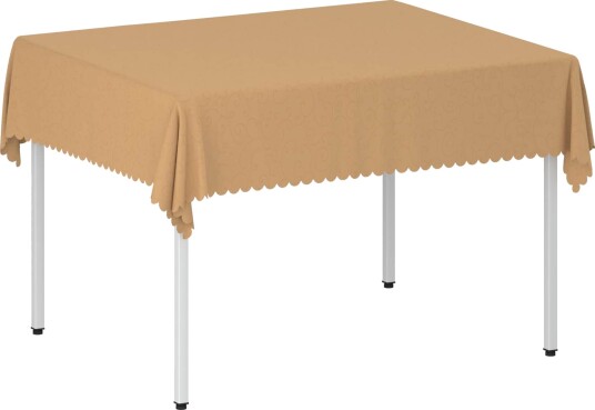 vidaXL Bordduk Rektangulær Beige 140 x 180 cm