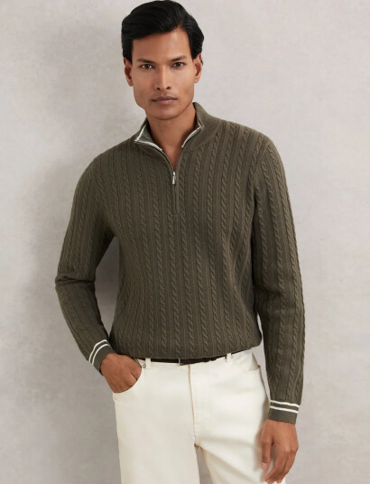 Reiss Tuscano - Khaki green - M Reiss Tuscano - Khaki green - M