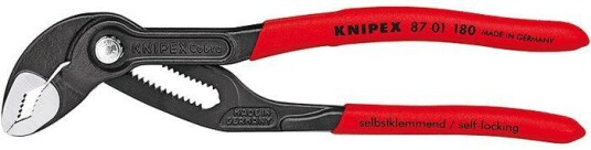 Knipex Cobra Polygriptang 180mm - Håndverktøy med Rød Håndtak