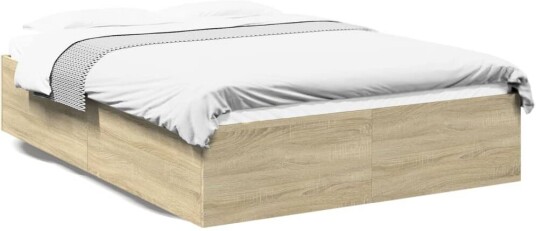 Sengeramme sonoma eik 120x200 cm konstruert tre 8721102616617