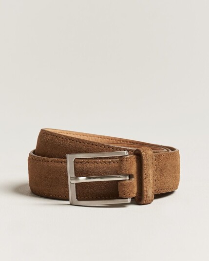 Loake Shoemakers William Suede Belt Tan