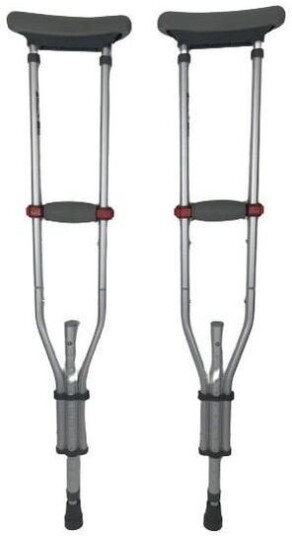 Identites Underarmkrykker / Amerikanske Krykker Par 140 201 Cm