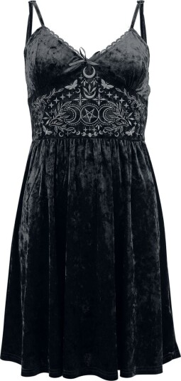 Gothicana by EMP Goth Kort kjole Mystical Woods S til XXL Damer svart