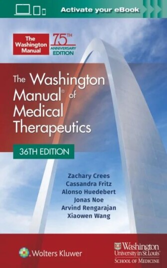 Washington Manual Of Medical Therapeutics Spiral Av Dr. Zachary Md Crees