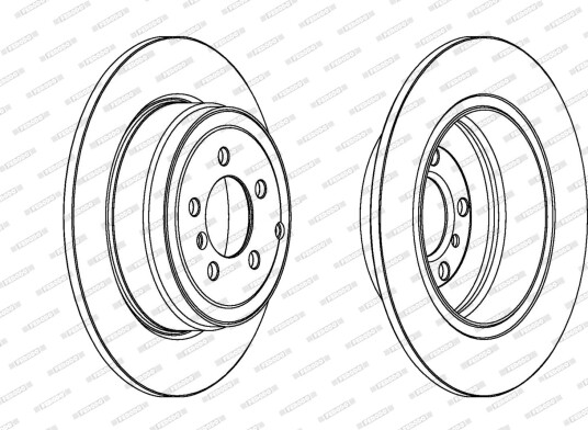 FERODO DDF1518C 1 Bremseskive FERODO DDF1518C 1 Bremseskive