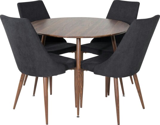 Spisegruppe Venture Home Plake1 med 4 Laura Stoler Polyester Rundt