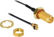 Delock I-Pex til RP-SMA Antenneadapter 20 cm Delock I-Pex til RP-SMA Antenneadapter 20 cm