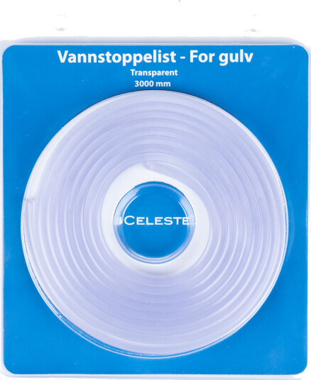 CELESTE TRANSPARENT VANNSTOPPLIST 3M